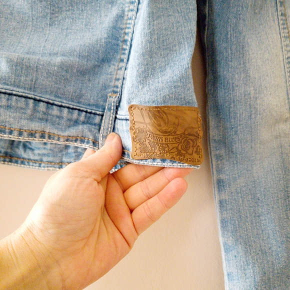 • VINTAGE Y2K PARIS BLUES • JEAN JACKET - Picture 3 of 6